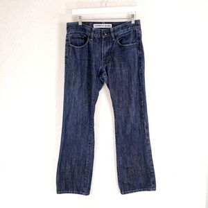 Express Rocco Slim‎ Fit Bootcut Blue Denim Low Rise Jeans 31/29 Tagged 30/30